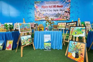 TRƯỜNG TIỂU HỌC HOÀNG ĐỒNG SÔI NỔI NGÀY HỘI MĨ THUẬT VỚI CHỦ ĐỀ “QUÊ HƯƠNG XỨ LẠNG – SÁNG TẠO – TƯƠNG LAI”